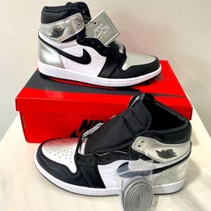 Nike Air Jordan 1 High OG Retro Silver Toe Size 11.5(W)/10(M) CD0461-001